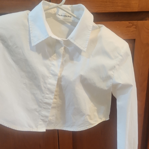The Frankie Shop White Dress Shirt Crisp Cotton Classic - Picture 4 of 5